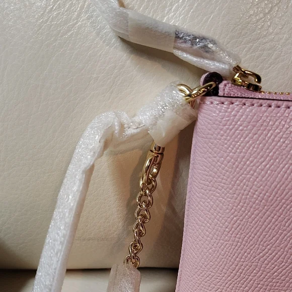 Coach Light Pink Leather Wristlet - Picture 2 of 4